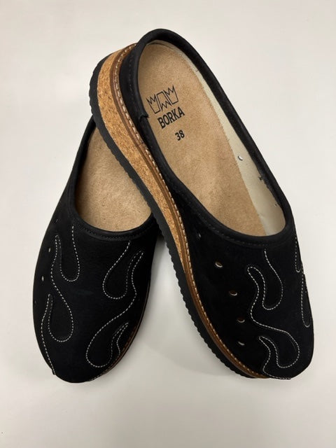 Flame Slipper Black/Black