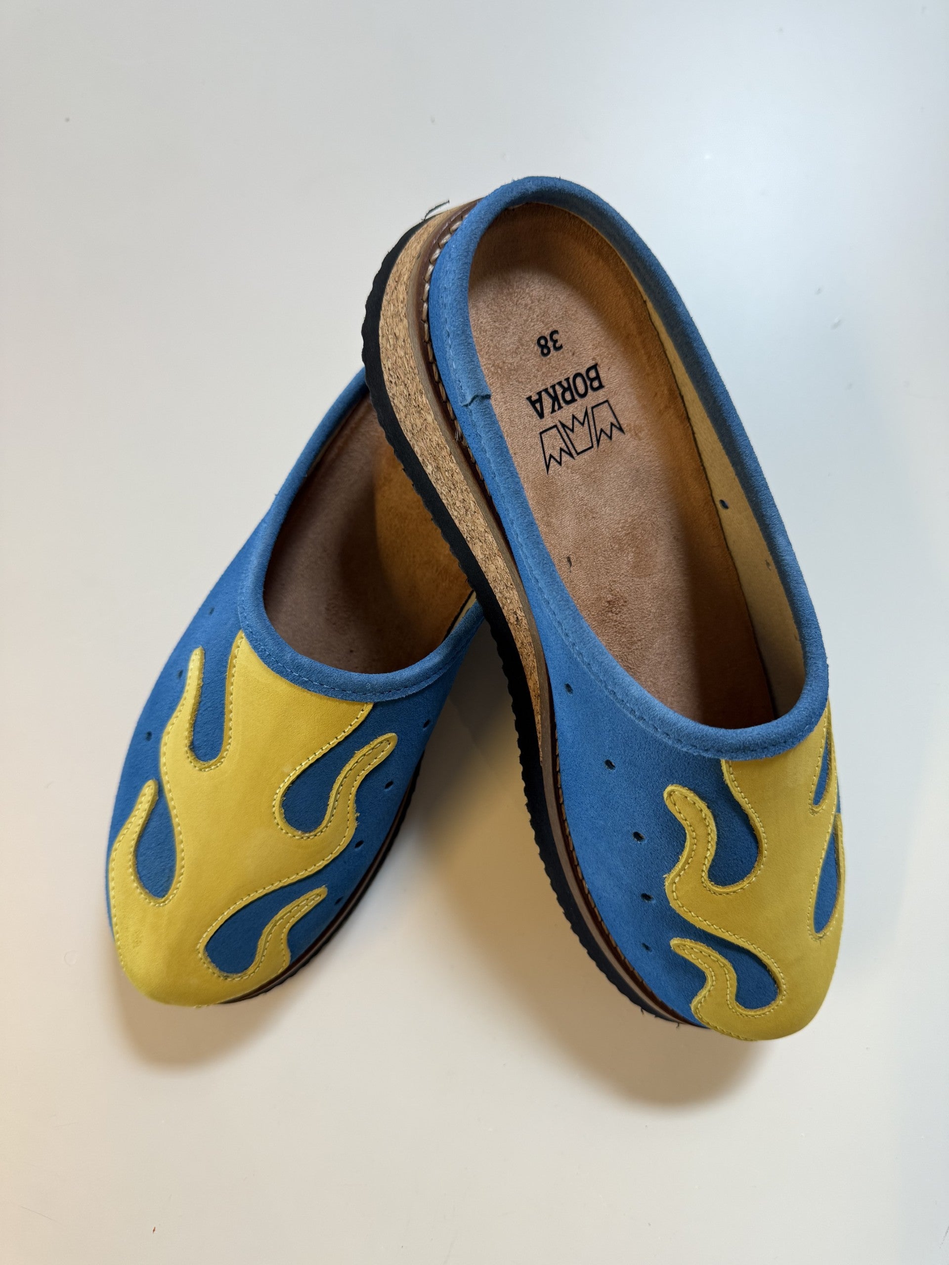 Flame Slipper Blue/Yellow